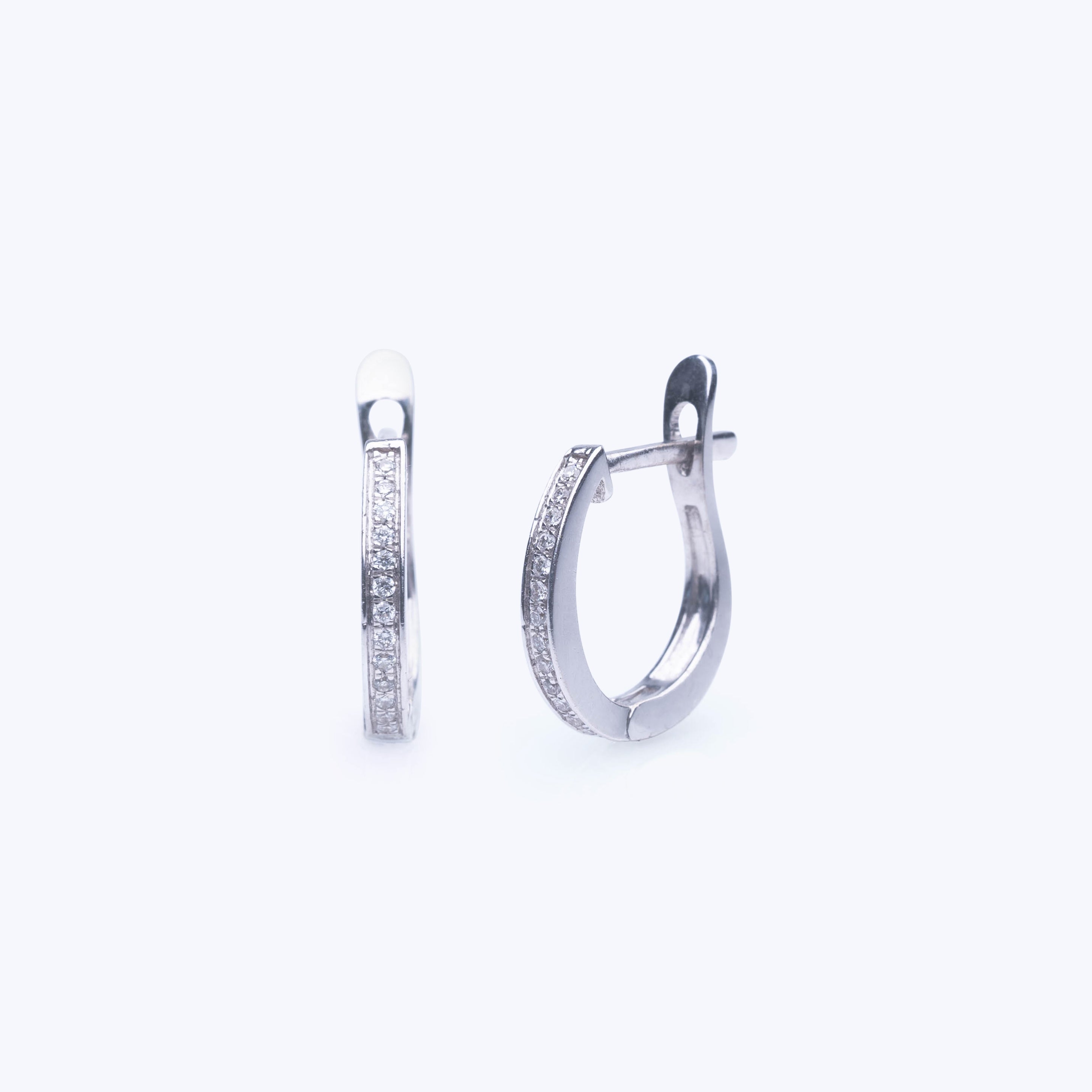 Diamond Hoop Earrings